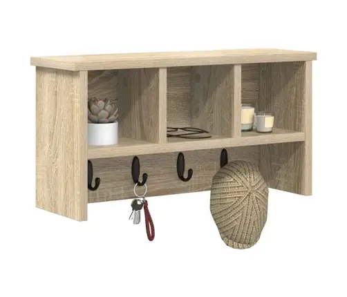 Seinale Kinnitatav Riidepuu Sonoma Tamm 50 X 16 X 26 Cm