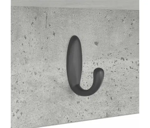 Seinale Kinnitatav Riidepuu Betoonihall 50 X 16 X 26 Cm Seinale Kinnitatav Riidepuu Betoonihall 50 X 16 X 26 Cm