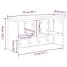 Seinale Kinnitatav Riidepuu Betoonihall 50 X 16 X 26 Cm Seinale Kinnitatav Riidepuu Betoonihall 50 X 16 X 26 Cm