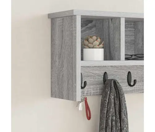 Sienas Pakaramais Pelēka Sonomas Ozola 50 X 16 X 26 Cm Vidaxl