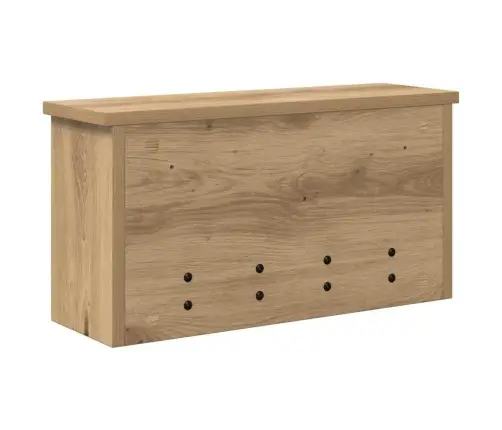 Sienas Pakaramais Ar Plauktu Amatnieku Ozola 50 X 16 X 26 Cm Vidaxl