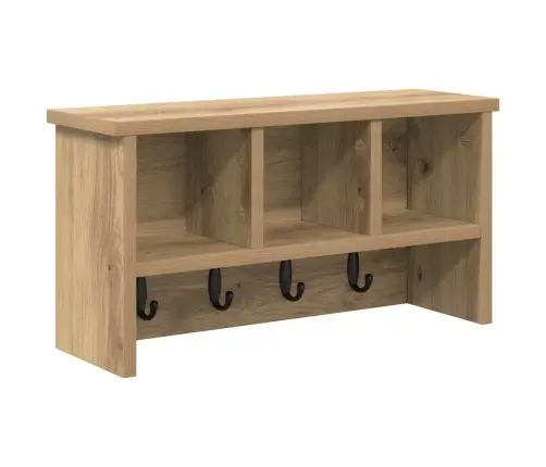 Sienas Pakaramais Ar Plauktu Amatnieku Ozola 50 X 16 X 26 Cm Vidaxl