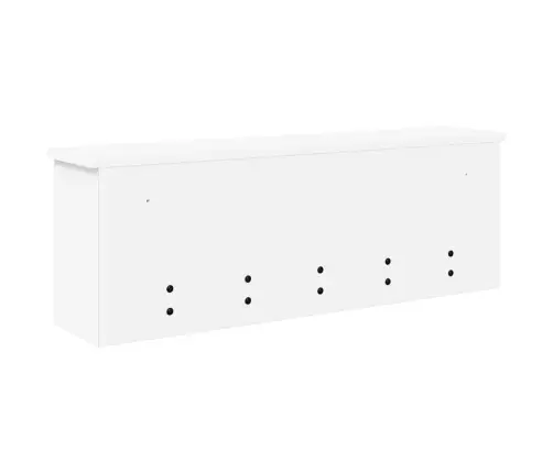 Seinale Kinnitatav Riidepuu Valge 75 X 16 X 26 Cm Tehispuit