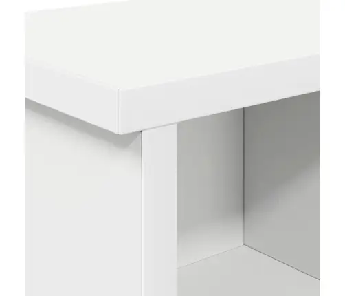 Sienas Pakaramais Balts 100 X 16 X 26 Cm Inženierijas Koks Vidaxl