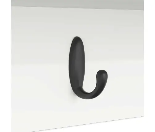 Sienas Pakaramais Balts 100 X 16 X 26 Cm Inženierijas Koks Vidaxl