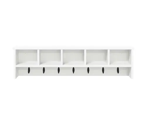 Sienas Pakaramais Balts 100 X 16 X 26 Cm Inženierijas Koks Vidaxl