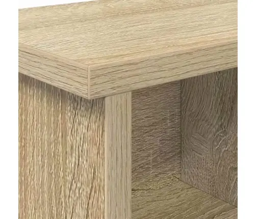 Sienas Pakaramais Ar Plauktu Sonomas Ozola 100 X 16 X 26 Cm Vidaxl