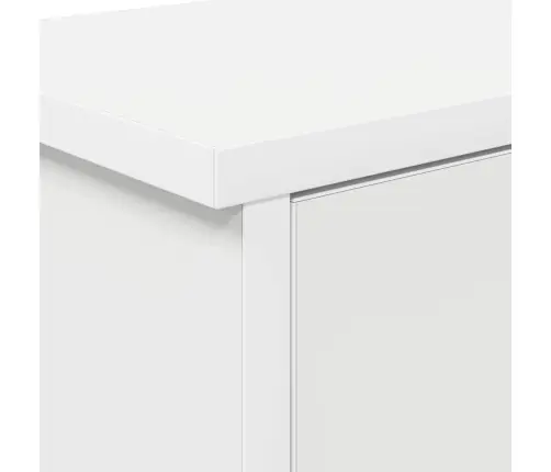 Sienas Pakaramais Balts 50 X 20 X 30 Cm Inženierijas Koks Vidaxl