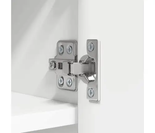 Sienas Pakaramais Balts 50 X 20 X 30 Cm Inženierijas Koks Vidaxl