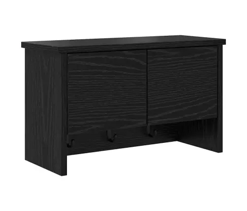 Sienas Pakaramais Melns Ozols 50 X 20 X 30 Cm Inženierijas Koks Vidaxl