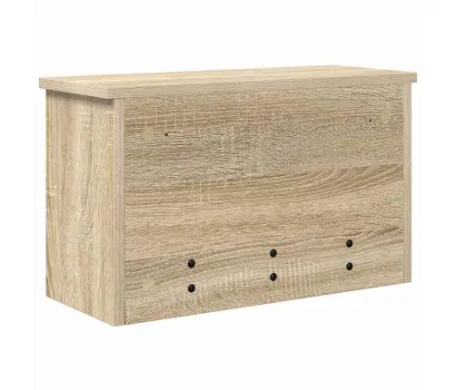 Sienas Pakaramais Ar Plauktu Sonomas Ozola 50 X 20 X 30 Cm Vidaxl