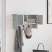 Sienas Pakaramais Ar Plauktu Betona Pelēka 50 X 20 X 30 Cm Vidaxl