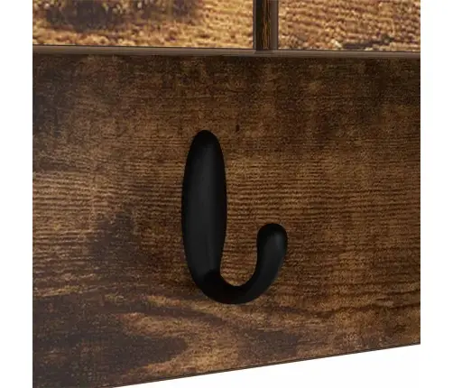 Sienas Pakaramais Ar Plauktu Dūmakaina Ozolkoka 50 X 20 X 30 Cm Vidaxl Sienas Pakaramais Ar Plauktu Dūmakaina Ozolkoka 50 X 20 X 30 Cm Vidaxl