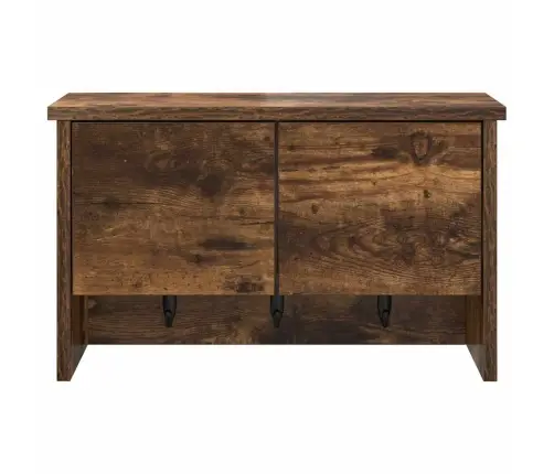 Sienas Pakaramais Ar Plauktu Dūmakaina Ozolkoka 50 X 20 X 30 Cm Vidaxl Sienas Pakaramais Ar Plauktu Dūmakaina Ozolkoka 50 X 20 X 30 Cm Vidaxl