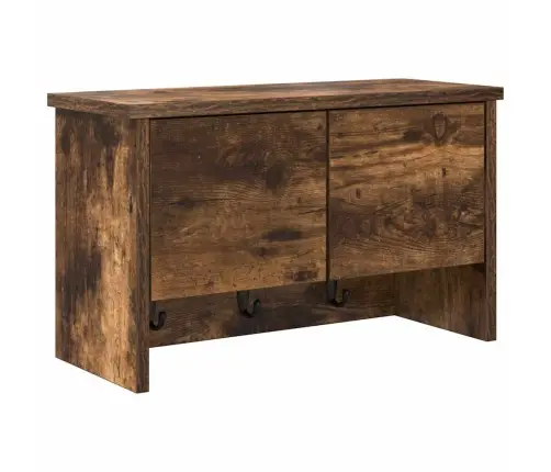 Sienas Pakaramais Ar Plauktu Dūmakaina Ozolkoka 50 X 20 X 30 Cm Vidaxl Sienas Pakaramais Ar Plauktu Dūmakaina Ozolkoka 50 X 20 X 30 Cm Vidaxl