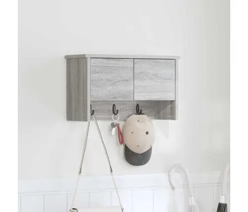 Sienas Pakaramais Pelēka Sonomas Ozola 50 X 20 X 30 Cm Vidaxl