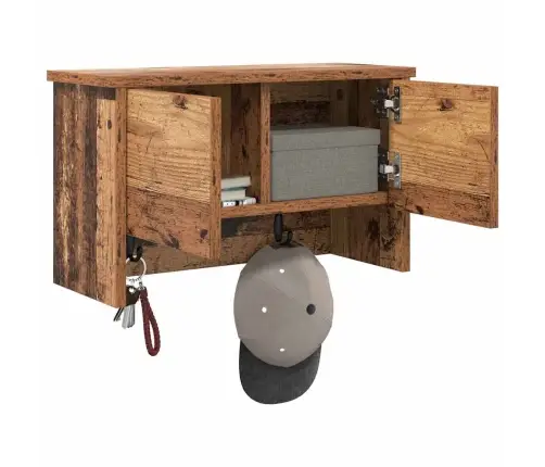 Sienas Pakaramais Vecs Koks 50 X 20 X 30 Cm Inženierijas Koks Vidaxl