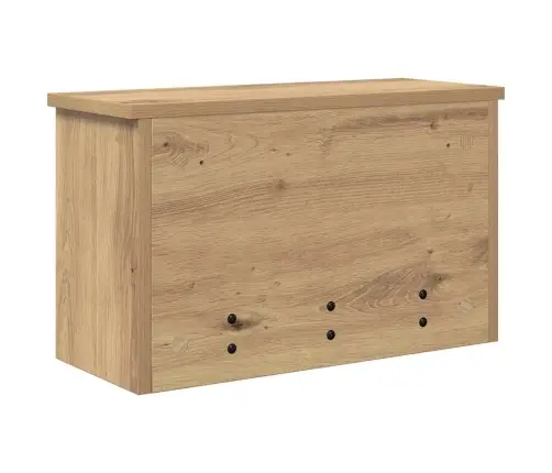 Sienas Pakaramais Ar Plauktu Amatnieku Ozola 50 X 20 X 30 Cm Vidaxl
