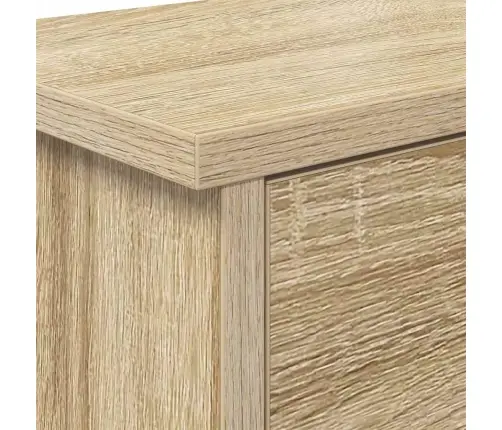 Sienas Pakaramais Ar Plauktu Sonomas Ozola 80 X 20 X 30 Cm Vidaxl