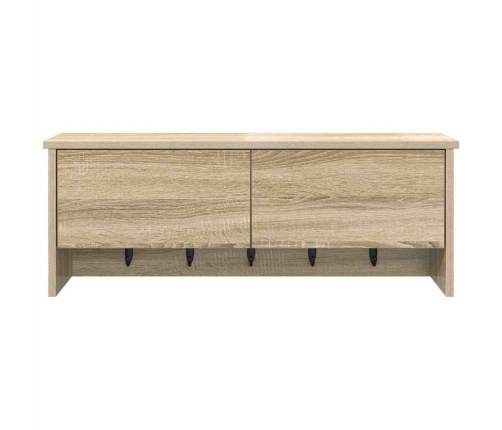 Sienas Pakaramais Ar Plauktu Sonomas Ozola 80 X 20 X 30 Cm Vidaxl
