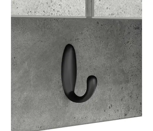 Prikabinamas Paltas Su Lentyna Betono Pilka 80 X 20 X 30 Cm