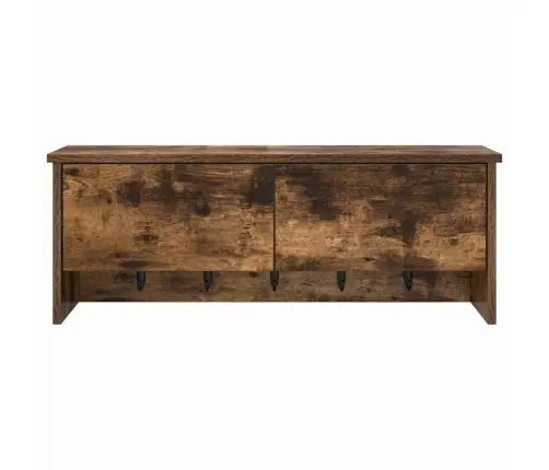 Prikabinamas Paltas Su Lentyna Dūminio Ąžuolo 80 X 20 X 30 Cm