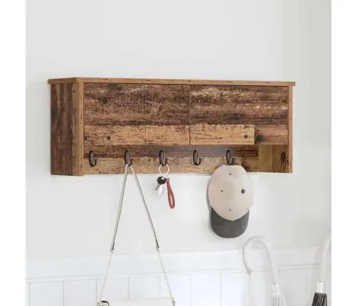 Sienas Pakaramais Vecs Koks 80 X 20 X 30 Cm Inženierijas Koks Vidaxl