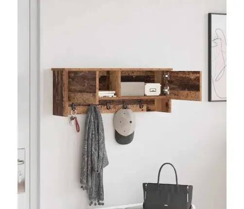 Sienas Pakaramais Vecs Koks 80 X 20 X 30 Cm Inženierijas Koks Vidaxl