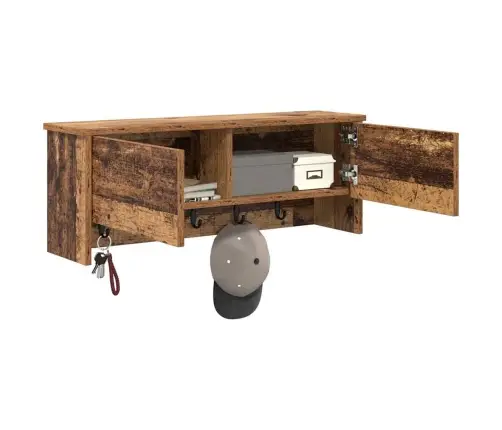 Sienas Pakaramais Vecs Koks 80 X 20 X 30 Cm Inženierijas Koks Vidaxl