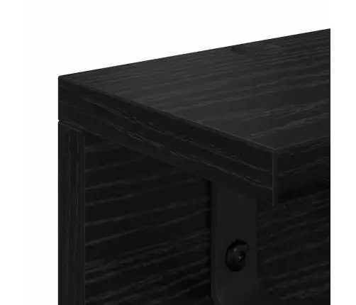 Prikabinamas Paltas Su Lentyna Juoda Ąžuolo 40 X 10.5 X 10.5 Cm