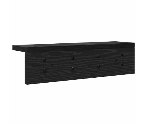 Prikabinamas Paltas Su Lentyna Juoda Ąžuolo 40 X 10.5 X 10.5 Cm