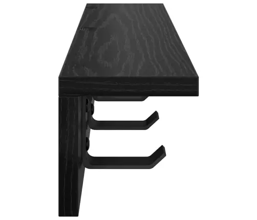 Prikabinamas Paltas Su Lentyna Juoda Ąžuolo 40 X 10.5 X 10.5 Cm