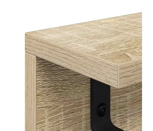 Sienas Pakaramais Ar Plauktu Sonomas Ozola 60 X 10.5 X 10.5 Cm Vidaxl