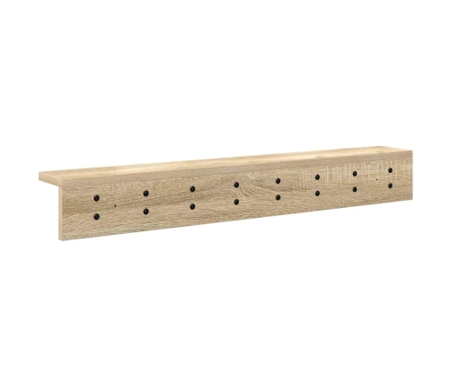 Sienas Pakaramais Ar Plauktu Sonomas Ozola 80 X 10.5 X 10.5 Cm Vidaxl
