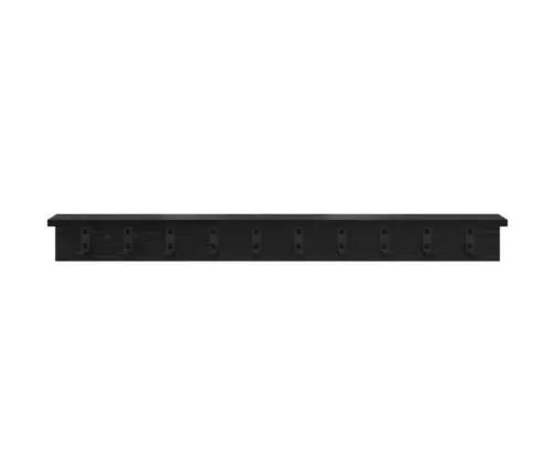 Seinale Kinnitatav Riidepuu Must Tamm 100 X 10.5 X 10.5 Cm Seinale Kinnitatav Riidepuu Must Tamm 100 X 10.5 X 10.5 Cm