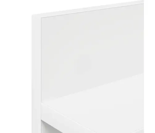 Sienas Pakaramais Balts 40 X 10.5 X 18 Cm Inženierijas Koks Vidaxl