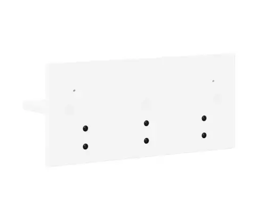 Sienas Pakaramais Balts 40 X 10.5 X 18 Cm Inženierijas Koks Vidaxl