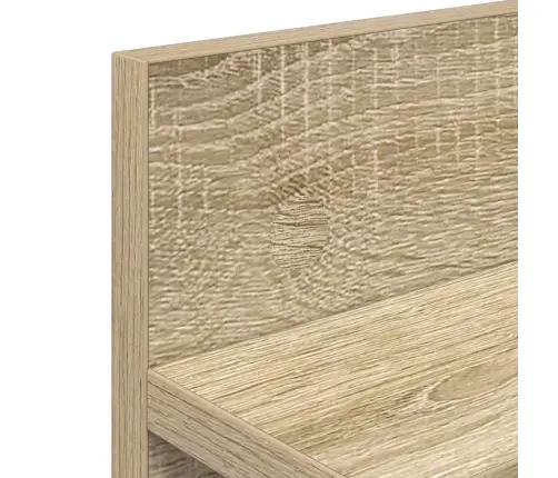 Sienas Pakaramais Ar Plauktu Sonomas Ozola 40 X 10.5 X 18 Cm Vidaxl