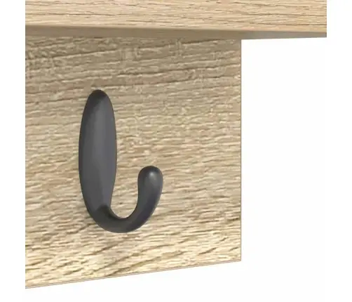 Sienas Pakaramais Ar Plauktu Sonomas Ozola 40 X 10.5 X 18 Cm Vidaxl