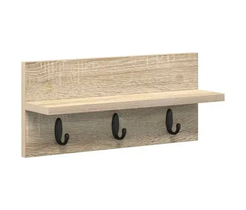 Sienas Pakaramais Ar Plauktu Sonomas Ozola 40 X 10.5 X 18 Cm Vidaxl