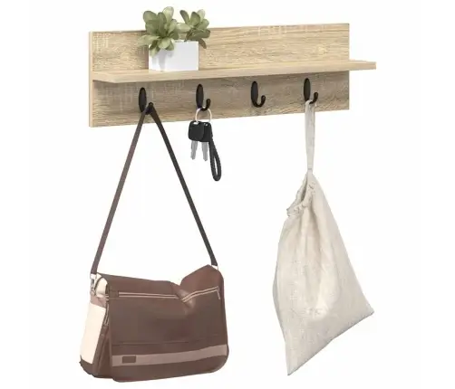 Seinale Kinnitatav Riidepuu Sonoma Tamm 60 X 10.5 X 18 Cm Seinale Kinnitatav Riidepuu Sonoma Tamm 60 X 10.5 X 18 Cm