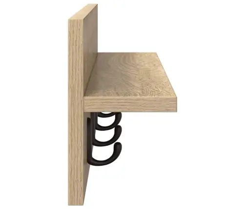 Seinale Kinnitatav Riidepuu Sonoma Tamm 60 X 10.5 X 18 Cm Seinale Kinnitatav Riidepuu Sonoma Tamm 60 X 10.5 X 18 Cm