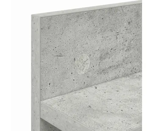 Sienas Pakaramais Ar Plauktu Betona Pelēka 60 X 10.5 X 18 Cm Vidaxl