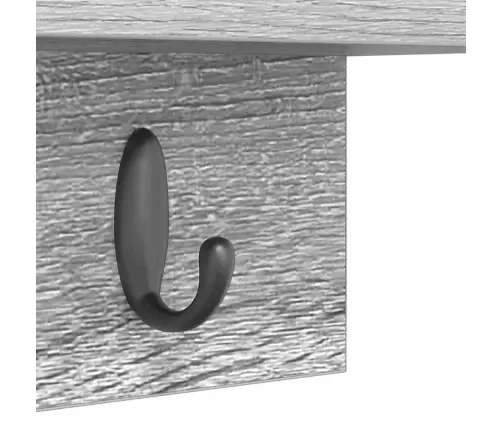 Sienas Pakaramais Pelēka Sonomas Ozola 60 X 10.5 X 18 Cm Vidaxl