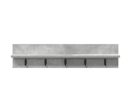 Prikabinamas Paltas Su Lentyna Betono Pilka 80 X 10.5 X 18 Cm