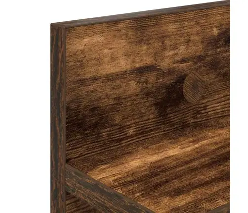 Seinale Kinnitatav Riidepuu Suitsutatud Tamm 80 X 10.5 X 18 Cm