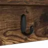 Seinale Kinnitatav Riidepuu Suitsutatud Tamm 80 X 10.5 X 18 Cm