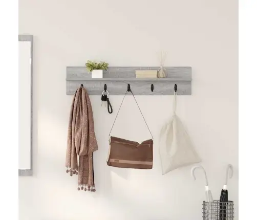 Prikabinamas Paltas Su Saugykla Pilkas Sonoma 80 X 10,5 X 18 Cm