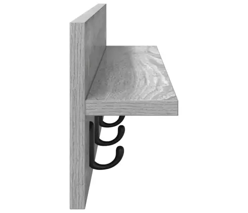 Prikabinamas Paltas Su Saugykla Pilkas Sonoma 80 X 10,5 X 18 Cm