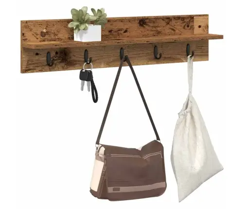 Sienas Pakaramais Vecs Koks 80 X 10.5 X 18 Cm Inženierijas Koks Vidaxl